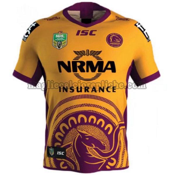 indigenous maglie calcio brisbane broncos 2018 giallo