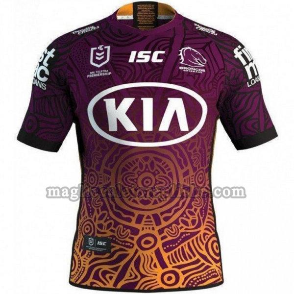 indigenous maglie calcio brisbane broncos 2020 porpora