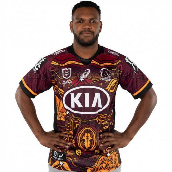 indigenous maglie calcio brisbane broncos 2021 porpora