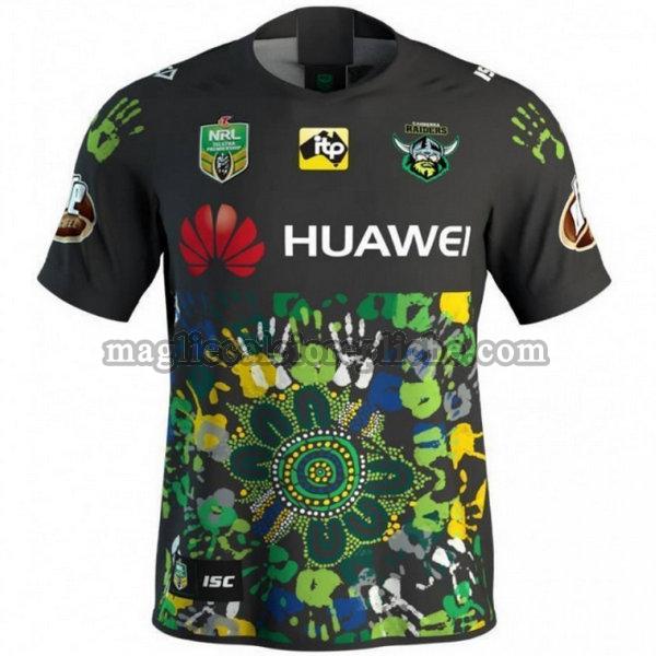 indigenous maglie calcio canberra raiders 2018 nero