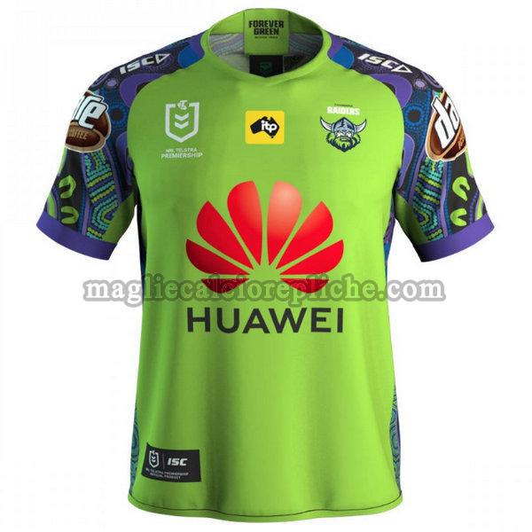 indigenous maglie calcio canberra raiders 2020 verde