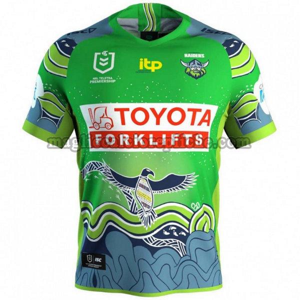 indigenous maglie calcio canberra raiders 2021 verde