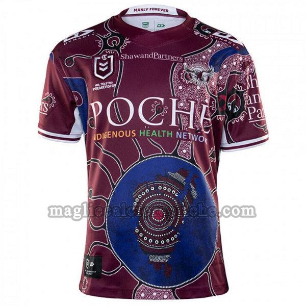 indigenous maglie calcio manly warringah sea eagles 2020 porpora