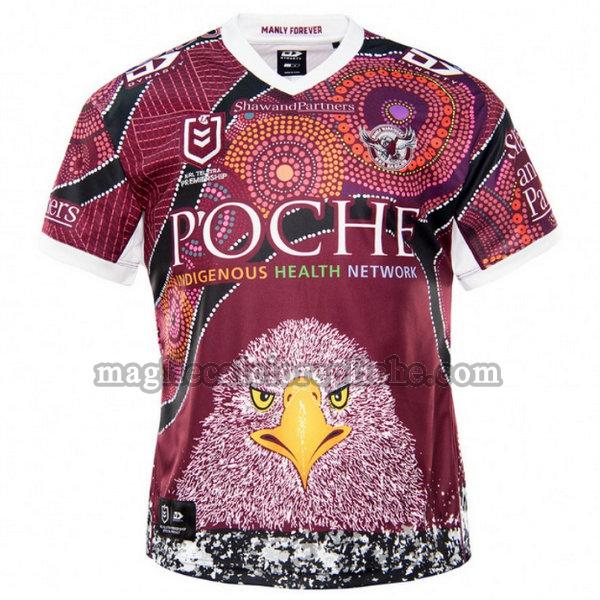 indigenous maglie calcio manly warringah sea eagles 2021 porpora