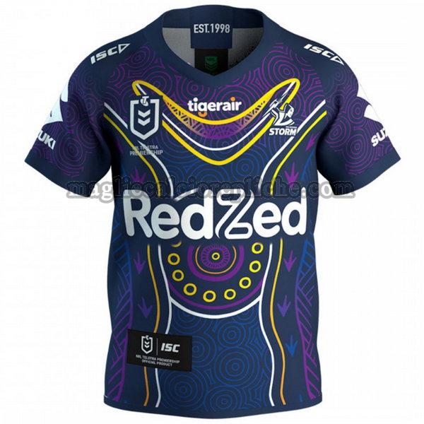 indigenous maglie calcio melbourne storm 2019 blu