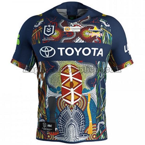 indigenous maglie calcio north queensland cowboys 2019 blu