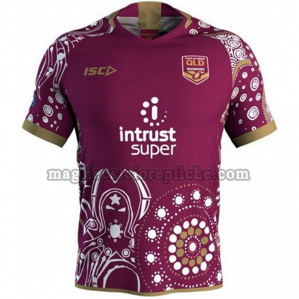 indigenous maglie calcio queensland maroons 2018 porpora