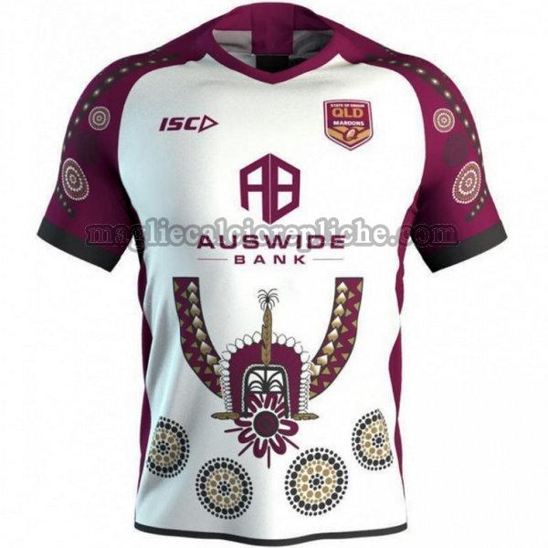 indigenous maglie calcio queensland maroons 2019 bianco