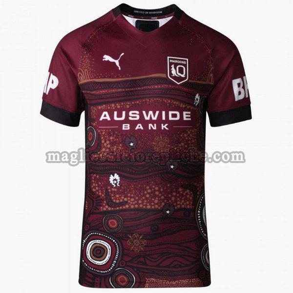 indigenous maglie calcio queensland maroons 2021 porpora