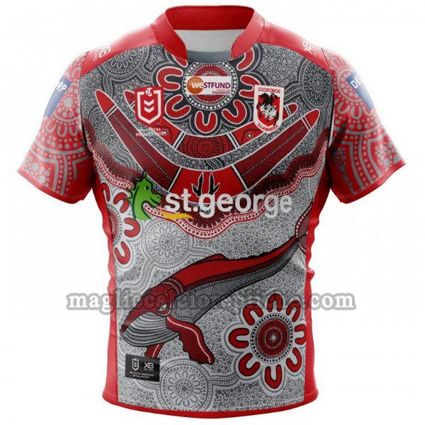 indigenous maglie calcio st george illawarra dragons 2020 rosso