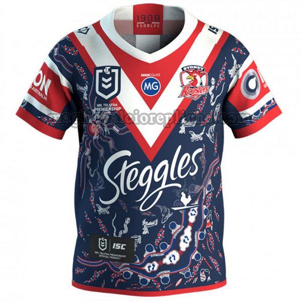 indigenous maglie calcio sydney roosters 2020 blu