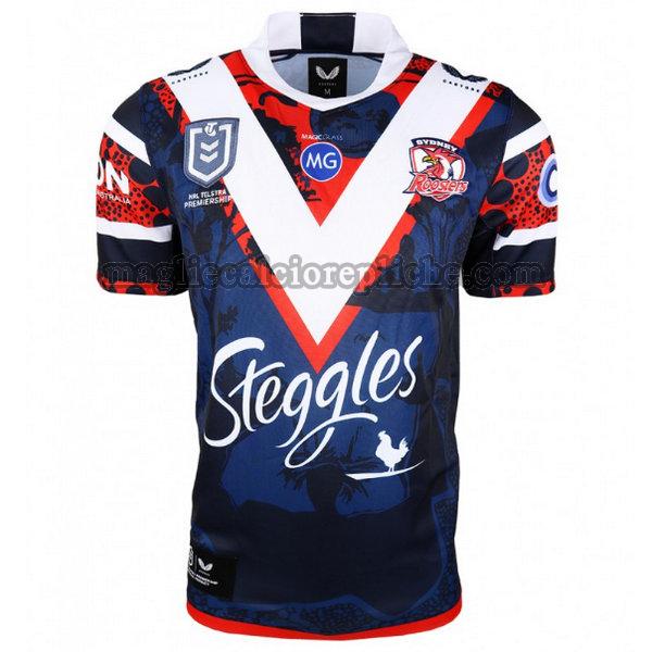 indigenous maglie calcio sydney roosters 2021 blu