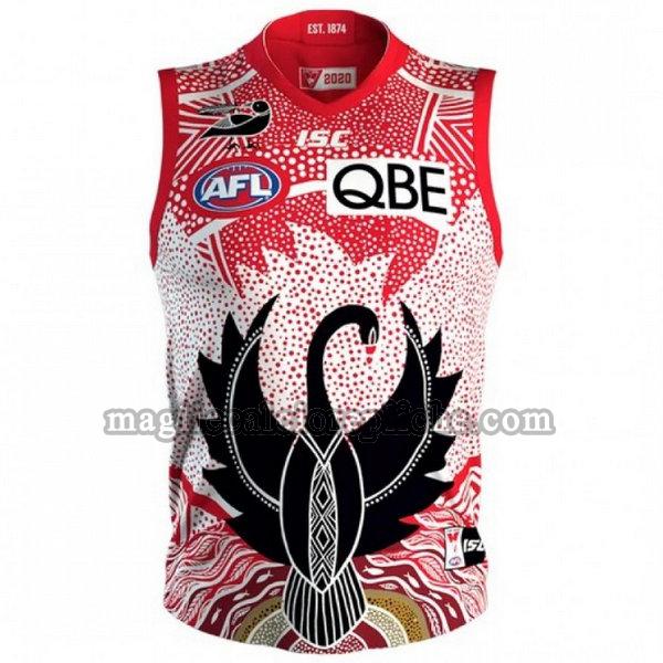 indigenous maglie calcio sydney swans 2020 rosso