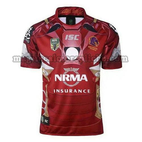 maglie rugby calcio brisbane broncos 2017-2018 rosso