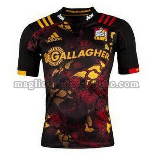 maglie rugby calcio chiefs 2017-2018 nero