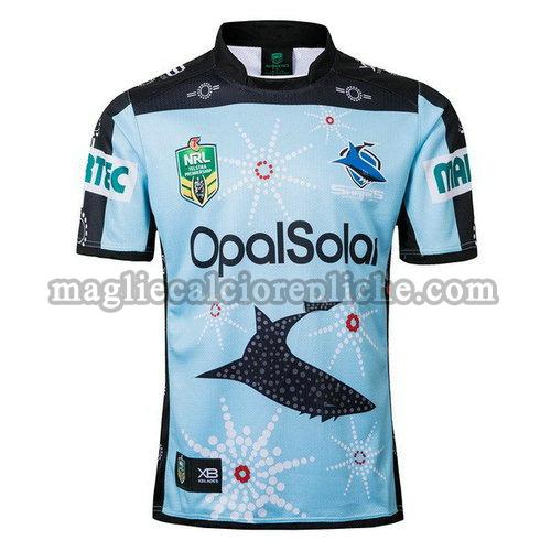 maglie rugby calcio cronulla sharks 2018 blu