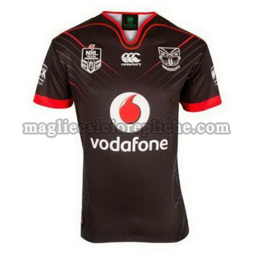 maglie rugby calcio new zealand warriors 2017-2018 nero