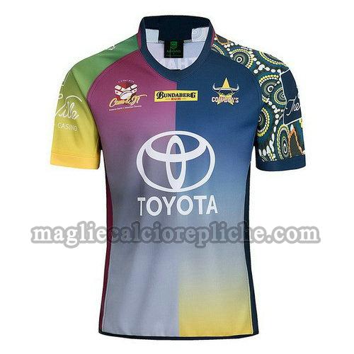 maglie rugby calcio north queensland cowboys 18-19 blu