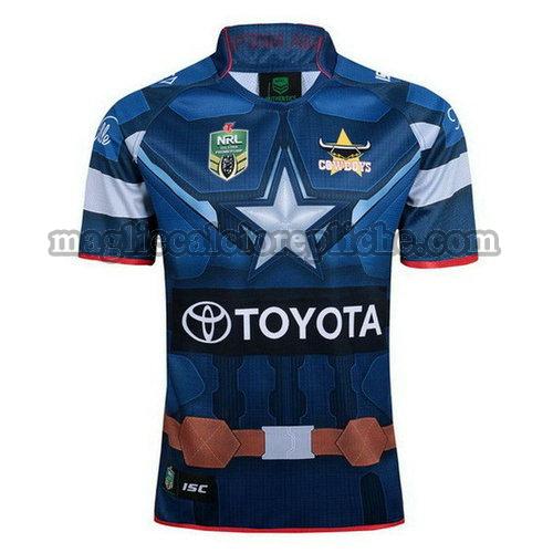 maglie rugby calcio north queensland cowboys blu