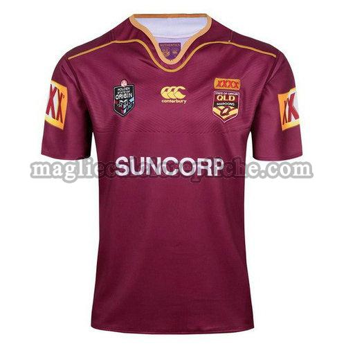 maglie rugby calcio qld maroons 2017-2018 rosso