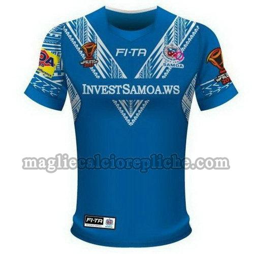 maglie rugby calcio samoa rlwc 2017-2018 blu