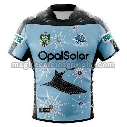 maglie rugby calcio sharks 2018 blu