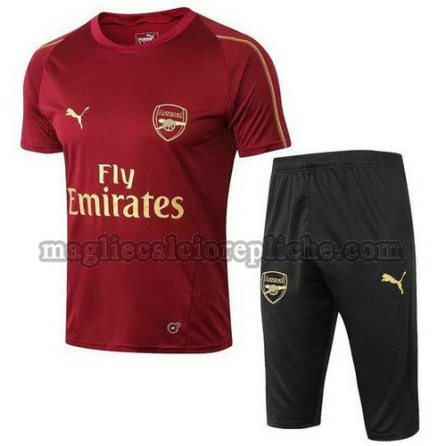 magliette formazione calcio arsenal 2018-2019 completo rosso