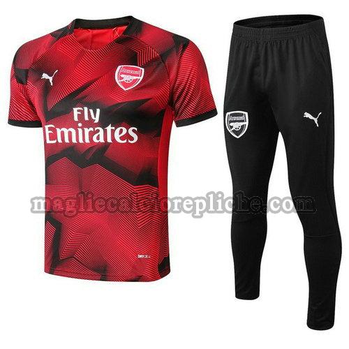 magliette formazione calcio arsenal 2018 2019 completo rosso