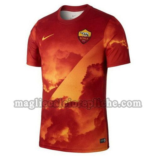 magliette formazione calcio as roma 2019-2020 arancione