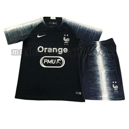 magliette formazione calcio bambino francia 2019 blu