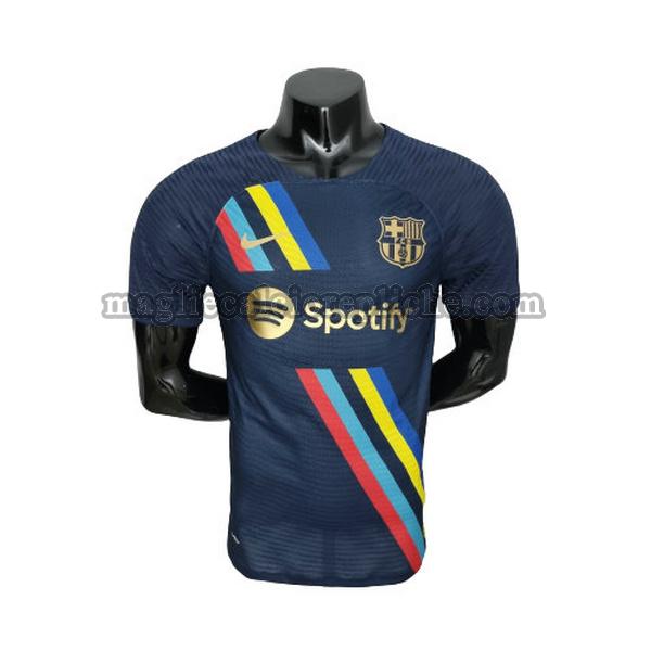 magliette formazione calcio barcellona 2022 player blu