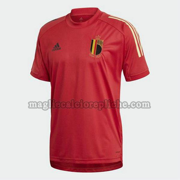 magliette formazione calcio belgio 2020-2021 rosso