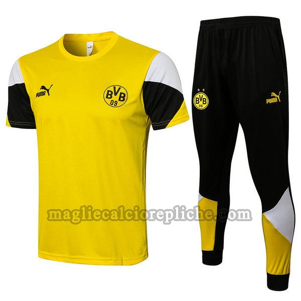 magliette formazione calcio borussia dortmund 2021 2022 completo giallo