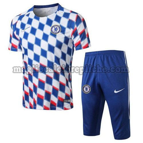 magliette formazione calcio chelsea 2018-2019 completo blu bianco