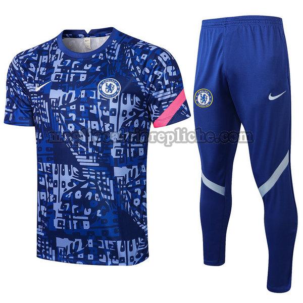 magliette formazione calcio chelsea 2021 2022 completo blu