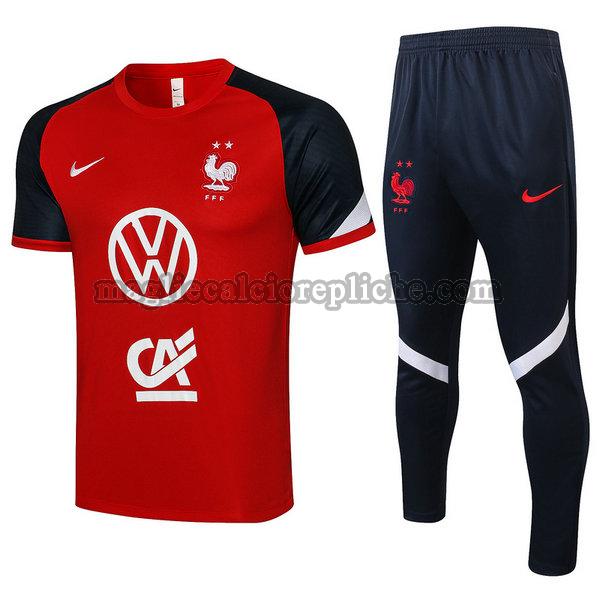 magliette formazione calcio francia 2021 2022 completo rosso