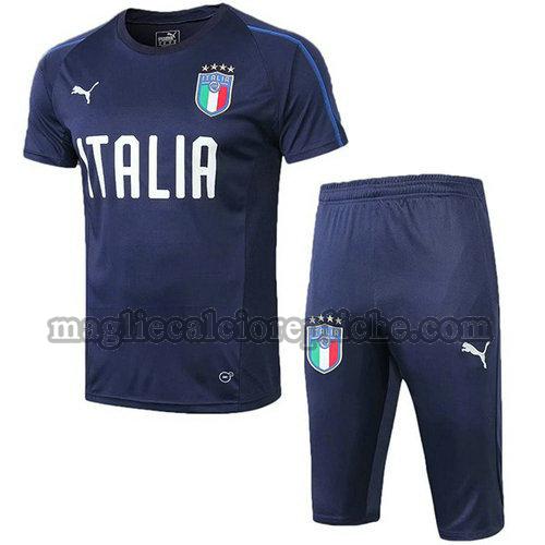 magliette formazione calcio italia 2019 completo blu