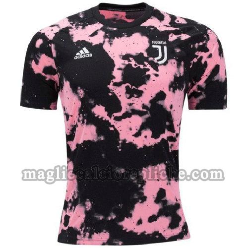 magliette formazione calcio juventus 19-20 nero rosa