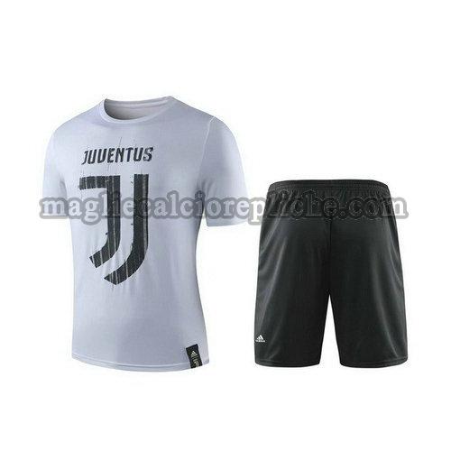magliette formazione calcio juventus 19 20 completo nero grigio