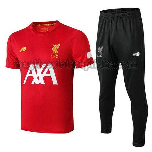 magliette formazione calcio liverpool 2020 completo rosso