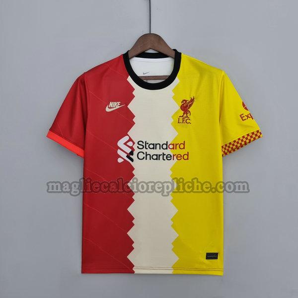 magliette formazione calcio liverpool 2022 2023 rosso bianco giallo