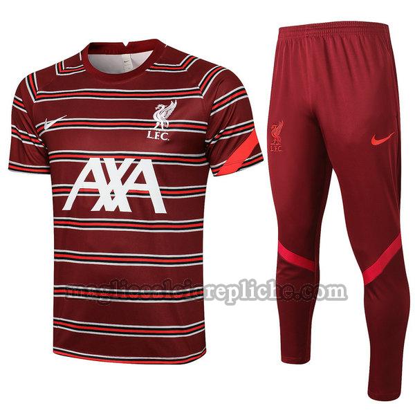 magliette formazione calcio liverpool 21 22 completo giallo