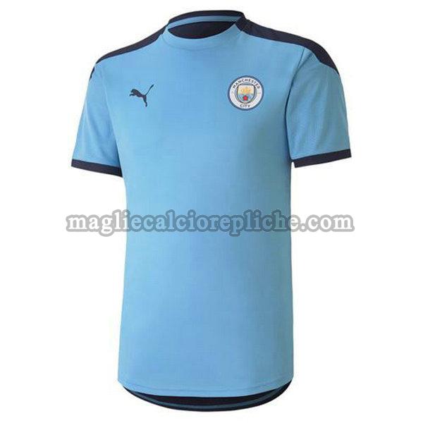 magliette formazione calcio manchester city 2020-21 blu