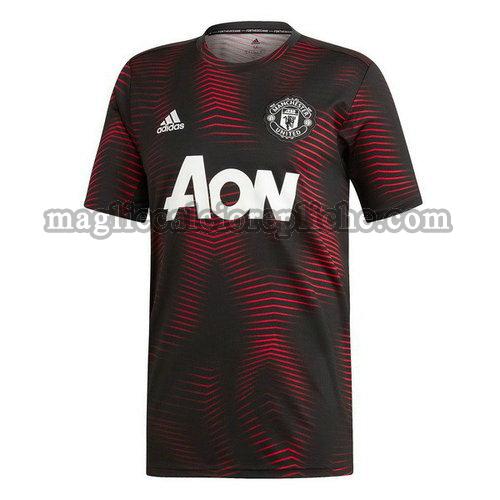 magliette formazione calcio manchester united 2018 2019 nero