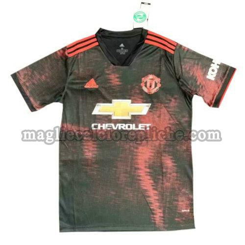 magliette formazione calcio manchester united 2019-2020 nero rosso