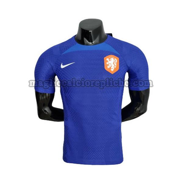 magliette formazione calcio olanda 2022 player blu