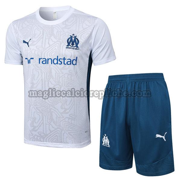 magliette formazione calcio olympique marsiglia 2024 2025 completo bianco