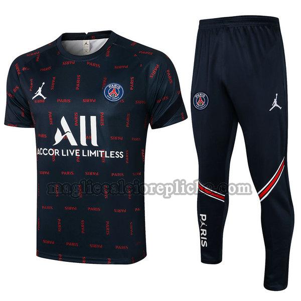 magliette formazione calcio psg 2021 22 completo blu