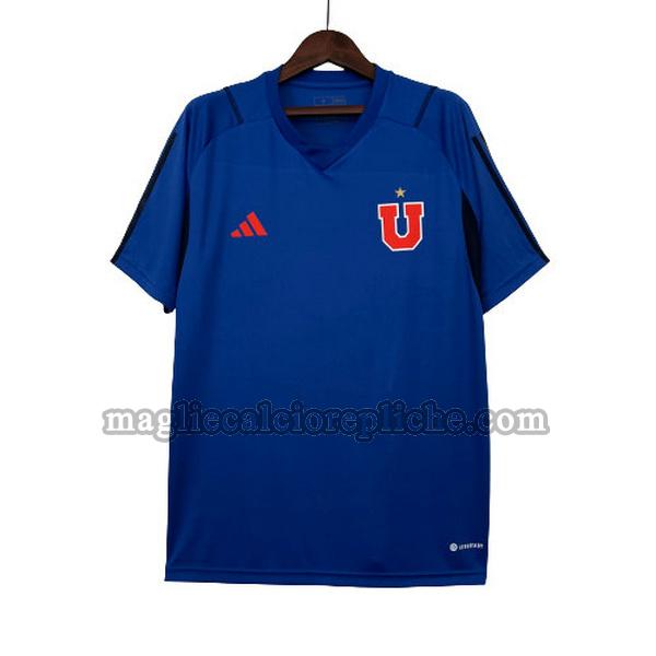 magliette formazione calcio universidad de chile 2023 2024 blu