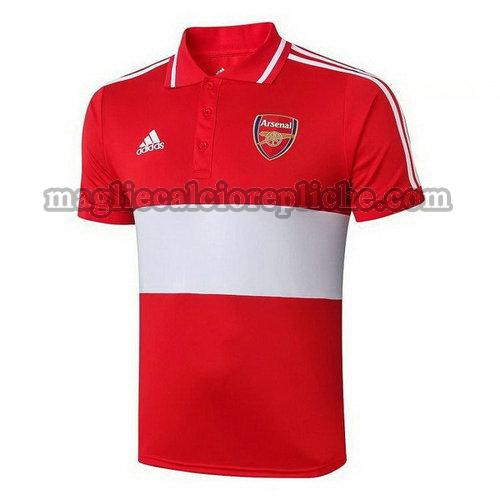 magliette polo calcio arsenal 19-20 rosso